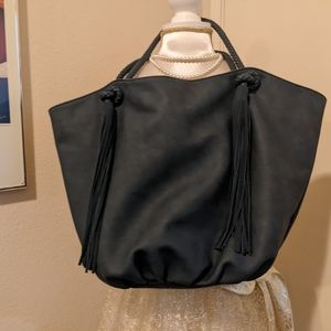 Anthropologie Morgan Tasseled Tote
